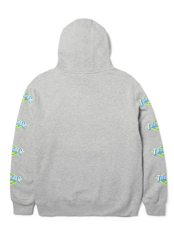 Huf x Thrasher Logo Hoodie | HEATHER GREY