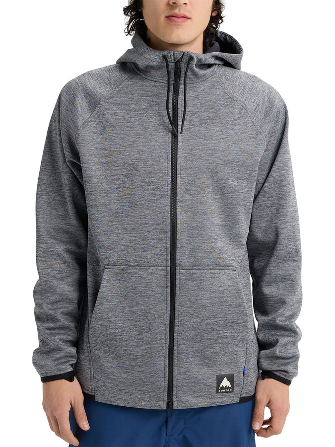Burton Crown Weatherproof Zip Hoodie Fall 2026 | TRUE BLACK HEATHER (A30)