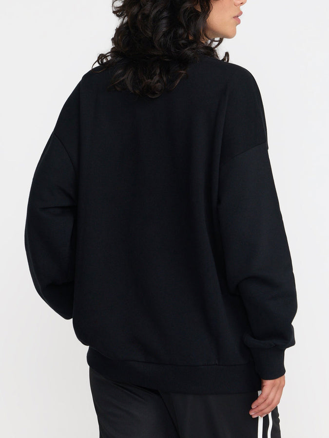 Rvca Squad Oversized Crewneck Sweatshirt Fall 2026 | RVCA BLACK (RVB)