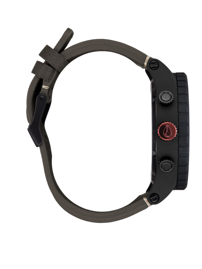 Nixon 51-30 Chrono Black Leather/Pumice/Charcoal Watch | BLACK/PUMICE/CHARCOAL (5238)
