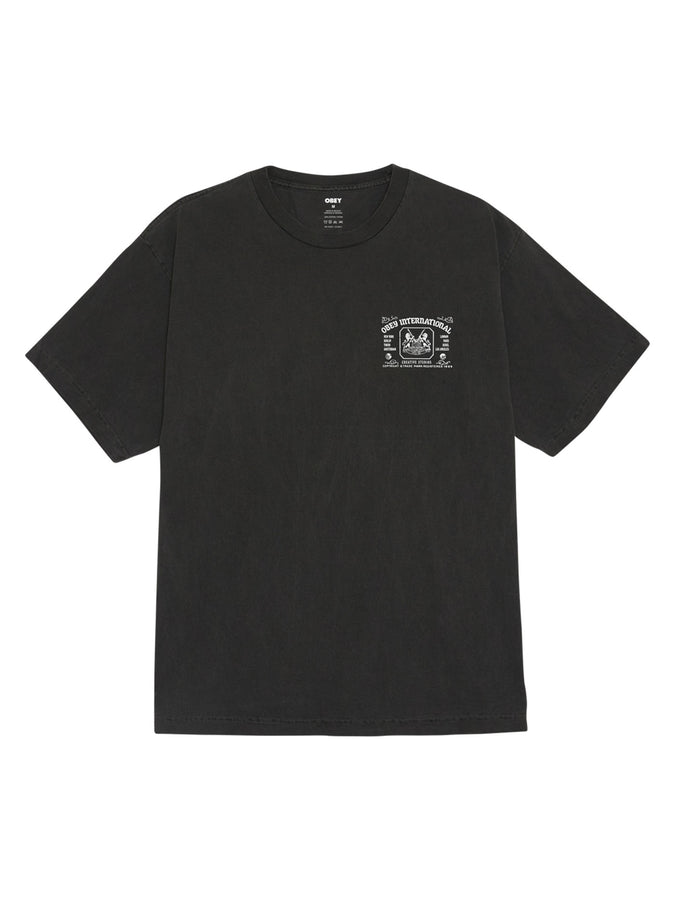 Obey Creative Studios Pigment T-Shirt Summer 2026 | PIGMENT DUSTY BLACK (DBA)