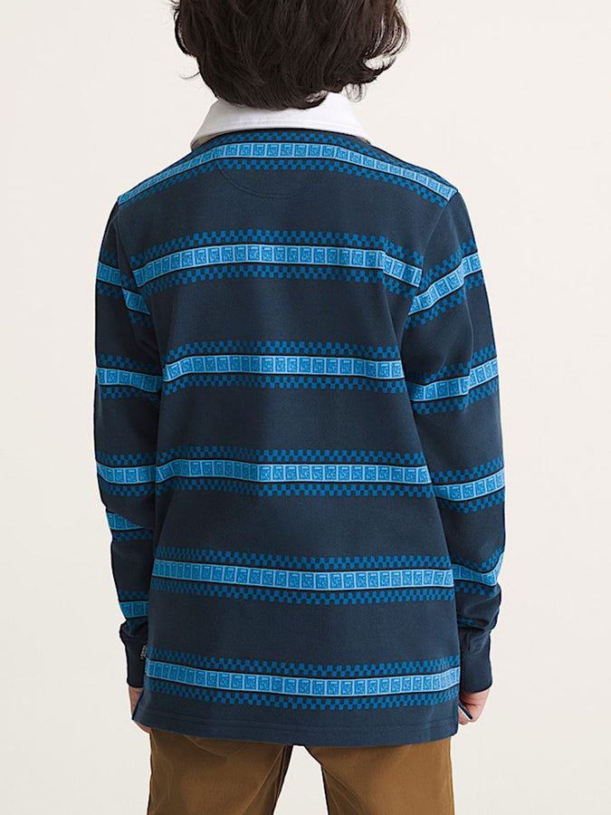 Vans Vrugby Long Sleeve Polo Fall 2026 | DRESS BLUES (LKZ)