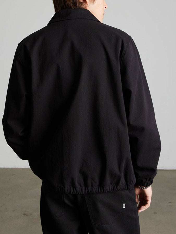 Huf 89 Twill Coaches Jacket Fall 2026 | BLACK/WHITE