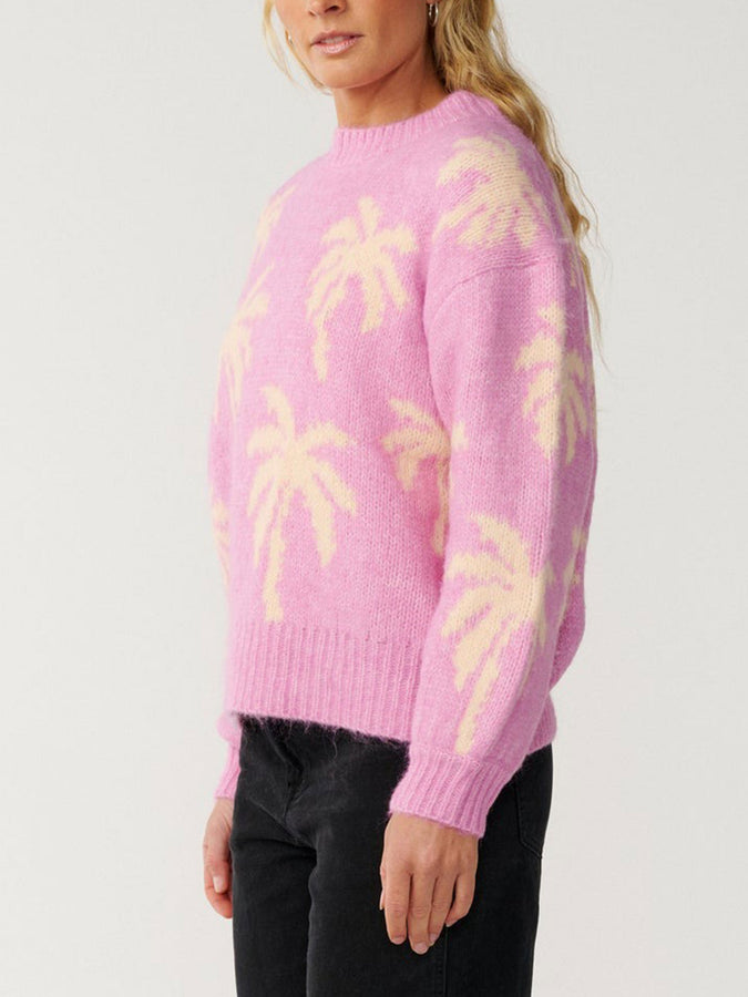 Rip Curl Retro Swell Palm Jacquard Crewneck Sweatshirt Fall 2026 | LILAC (0108)