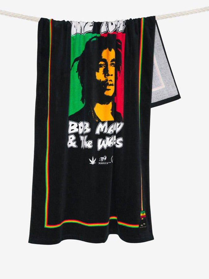 Slowtide One Love x Bob Marley Towel | BLACK