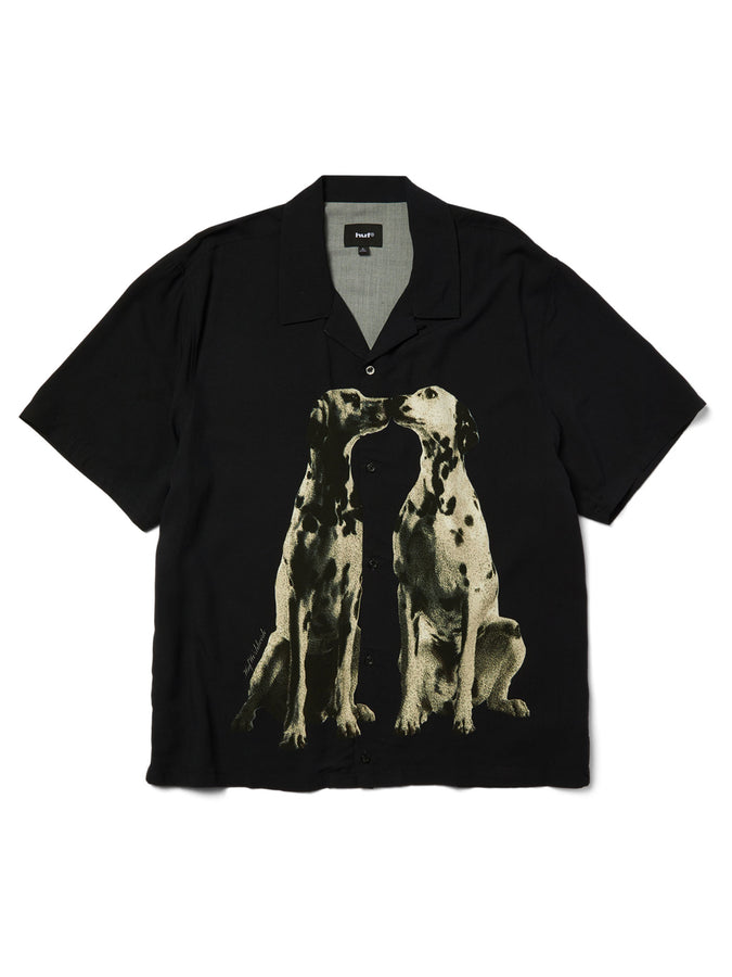 Huf Dodged Resort Short Sleeve Buttondown Shirt Spring 2026 | BLACK