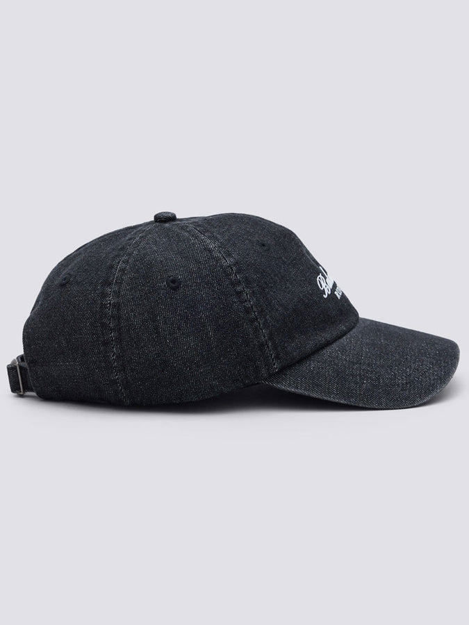 Balmoral Melrose Washed Denim Strapback Hat | BLACK DENIM