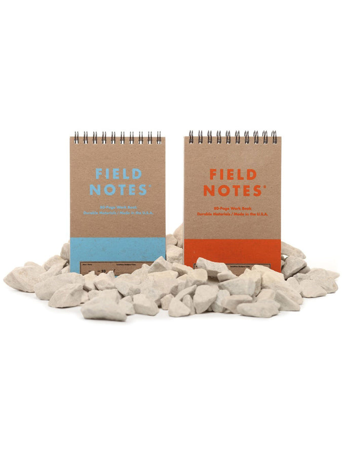 Field Note Heavy Duty Rugged Flip-Style Work Notebook 2 Pack | ASSORTED