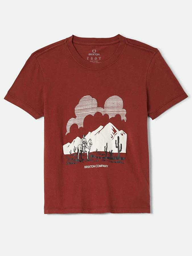 Brixton Great Springs Slim T-Shirt Fall 2026 | DARK BRICK