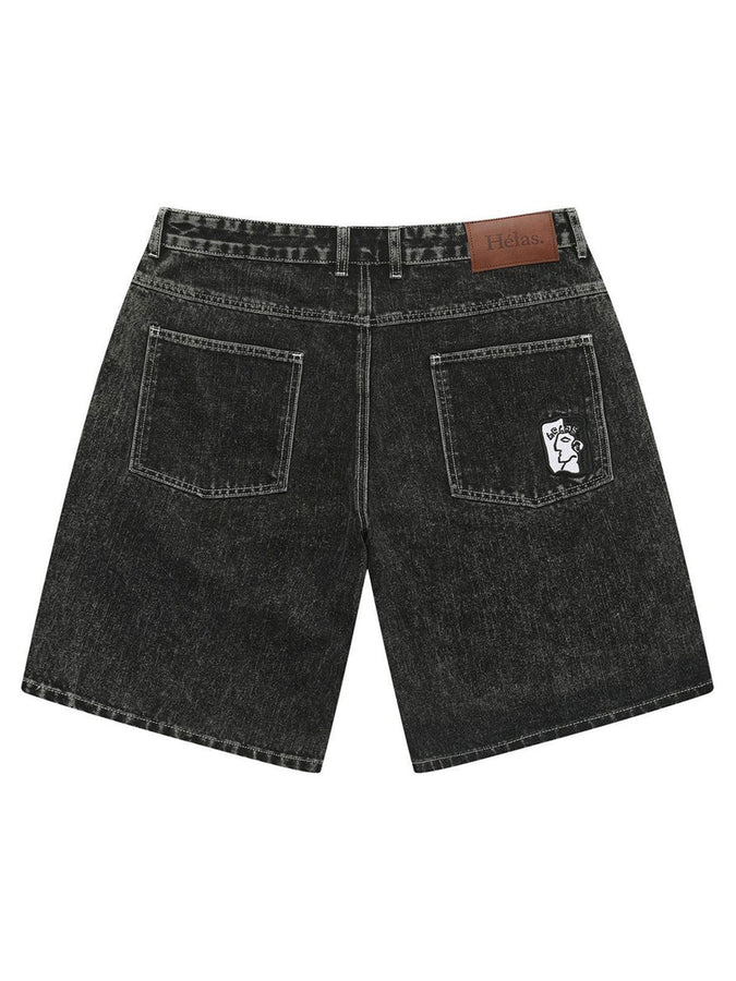 Hélas Dieu Grec Denim Shorts Spring 2026 | WASHED BLACK