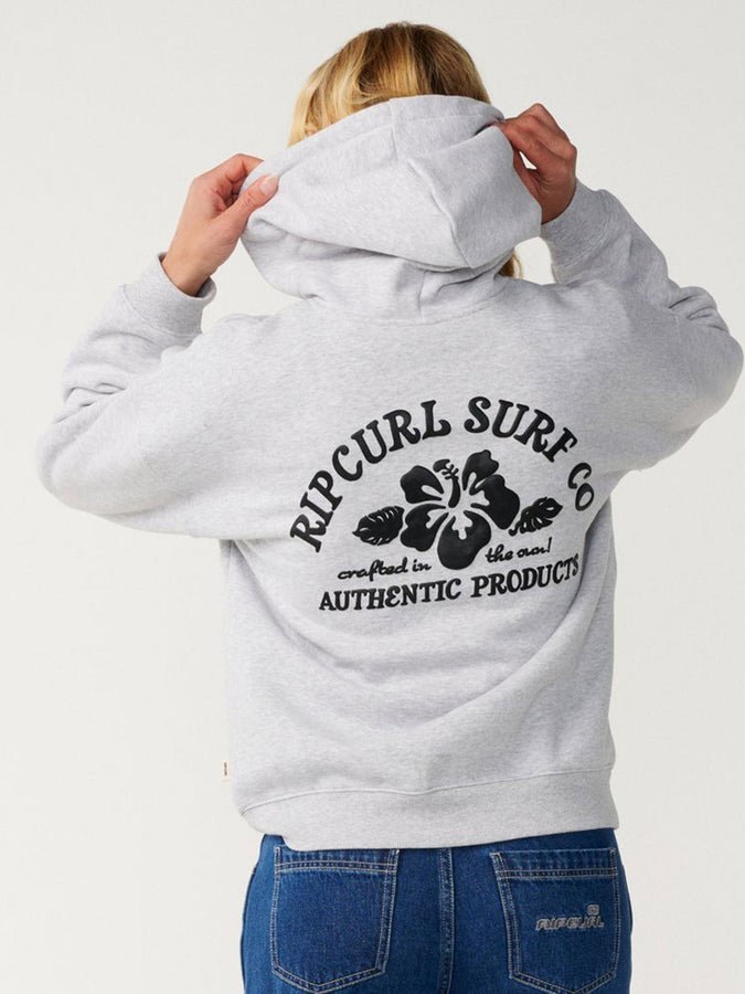 Rip Curl Surf Puff Heritage Hoodie Fall 2026 | GREY MARLE/BLACK (9255)