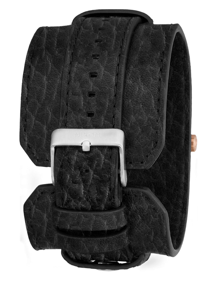 Nixon Time Teller Chrono Leather Silver/Rose Gold/Black Watch | SILVER/ROSE GOLD/BLACK (5383)