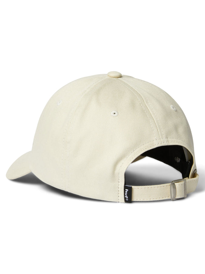 Huf 89 Embroidered 6 Panel Cv Strapback Hat Spring 2026 | CREAM/BLACK
