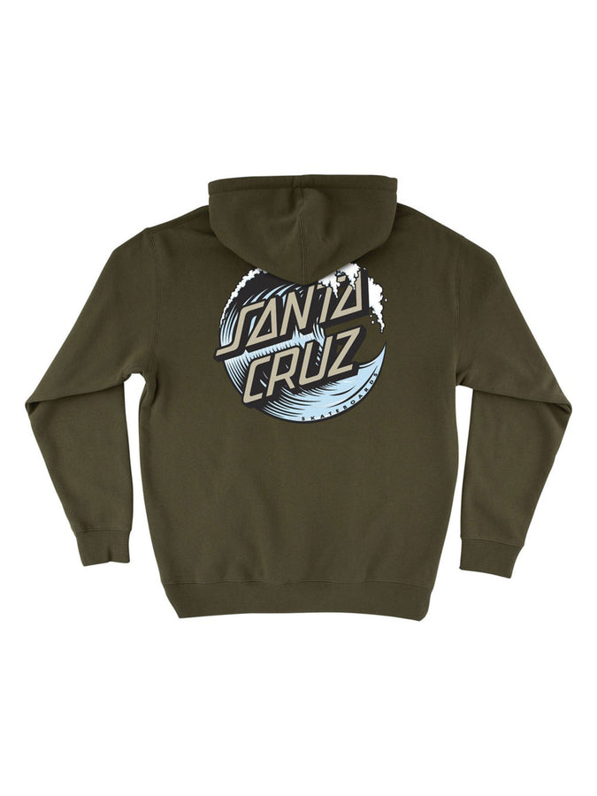 Santa Cruz Wave Dot Hoodie Spring 2026 | ARMY/LIGHT BLUE