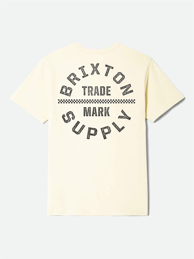Brixton Oath V T-Shirt Summer 2026 | CREAM/WASHED BLACK