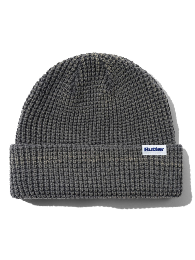 Butter Goods Distress Waffle Beanie | GREY