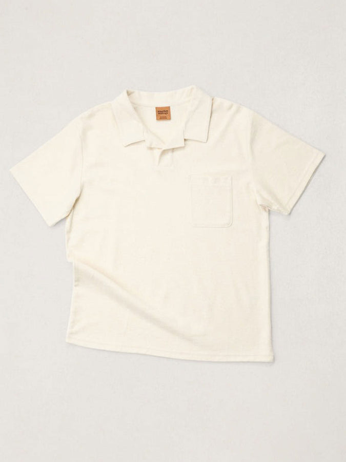 Rhythm Vintage Terry Short Sleeve Polo Fall 2026 | NATURAL