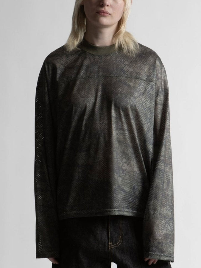 Swarm Mesh Long Sleeve T-Shirt Spring 2026 | OLIVE KHAKI CAMO
