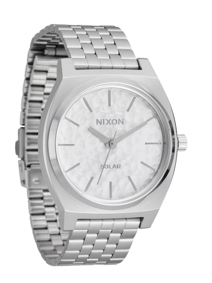 Nixon Time Teller Solar Silver/Snow Watch | SILVER/SNOW (5354)