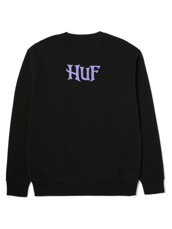 Huf Jack Skellington Crewneck Sweatshirt Holiday 2025 | BLACK