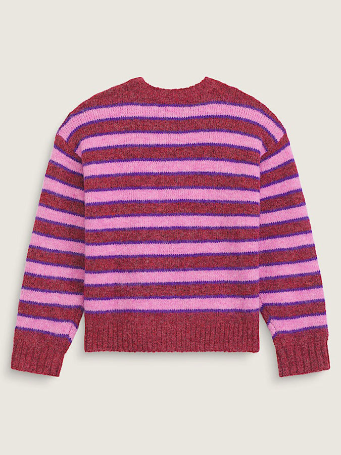 Vans Rollins Stripe Sweater Fall 2026 | POPPY EMBR/PURPL LICORCE (HCT)