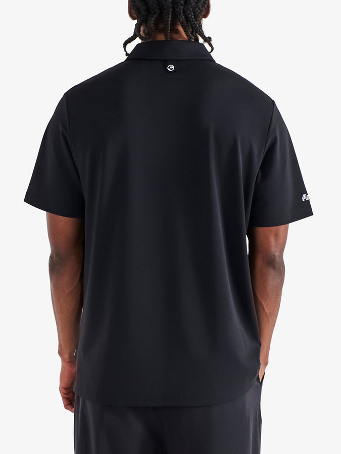 Malbon Fairway Baldwin Short Sleeve Polo | BLACK