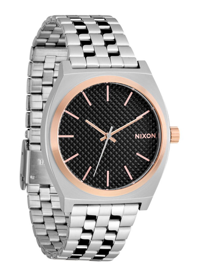 Nixon Time Teller Silver/Pink Gold/Black Watches | SILVER/ROSE GOLD/BLACK (5383)