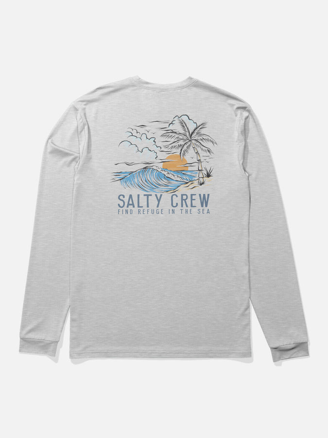 Salty Crew Day Off Long Sleeve Rashguard Summer 2026 | GREY HEATHER