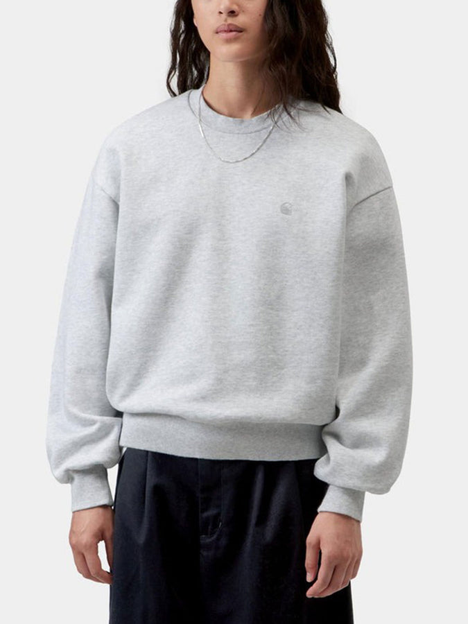 Carhartt Wip Casey Crewneck Sweatshirt Fall 2026 | ASH HEATHER/SILVER (1DQXX)