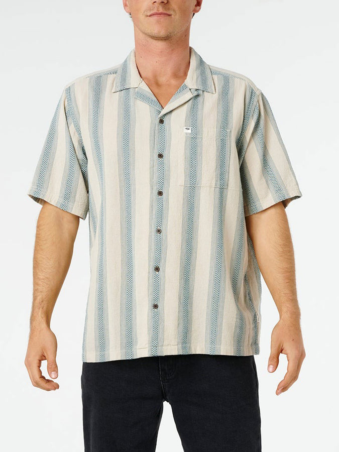 Rip Curl Classic Surf Weaver Short Sleeve Buttondown Shirt Summer 2026 | VINTAGE WHITE (8861)