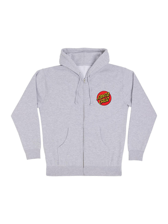 Santa Cruz Classic Dot Zip Hoodie Summer 2026 | GREY HEATHER
