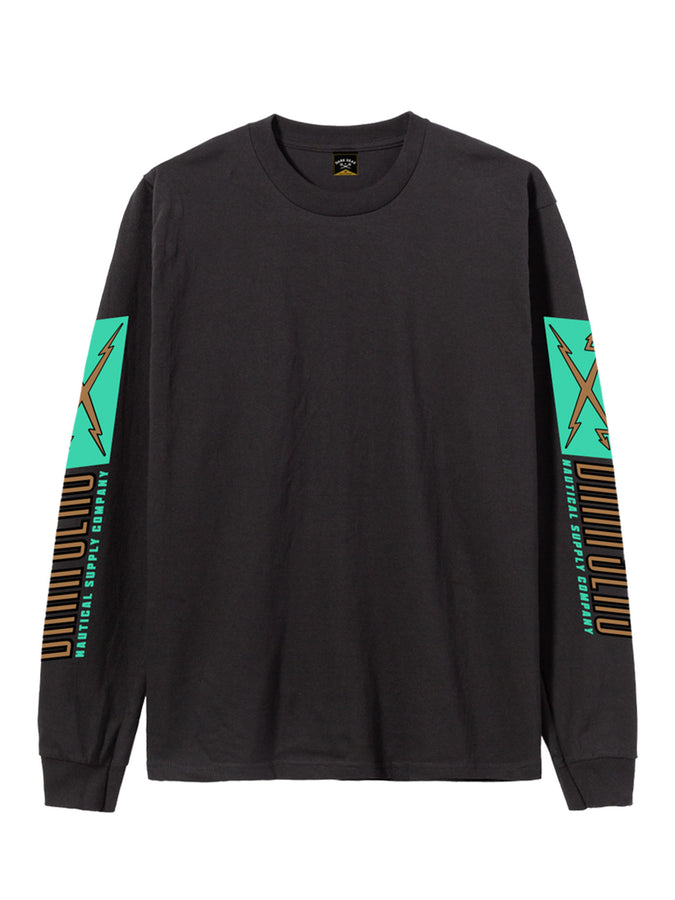 Dark Seas Straight Line Long Sleeve T-Shirt Fall 2026 | BLACK