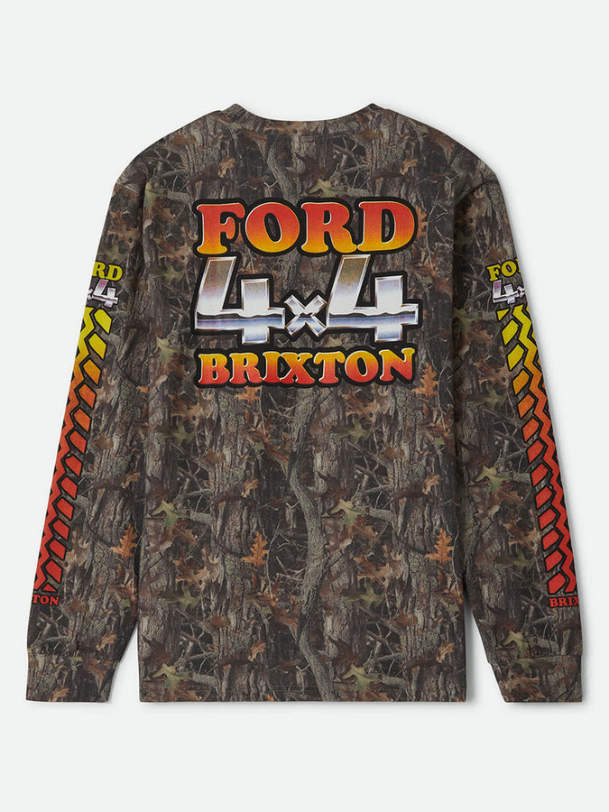 Ford x Brixton 4x4 Chrome Long Sleeve T-Shirt Fall 2026 | BOXWOOD GREEN