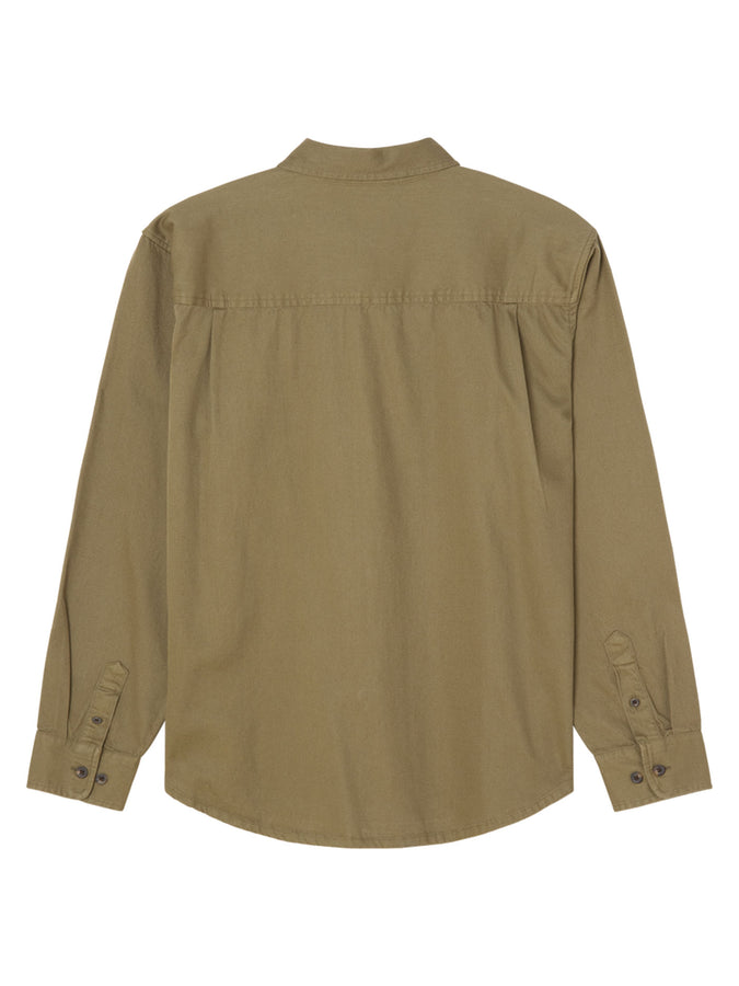 Obey Frankie Long Sleeve Buttondown Shirt Fall 2026 | DUSTY GREEN (DKG)