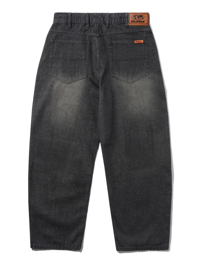 Butter Goods Baggy Slub Black Jeans Fall 2026 | SLUB BLACK