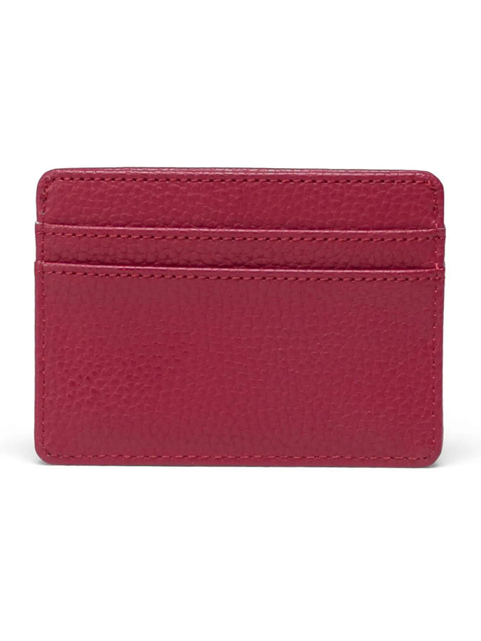 Herschel Charlie Cardholder Vegan Leather Wallet | CHERRY RED (06332)