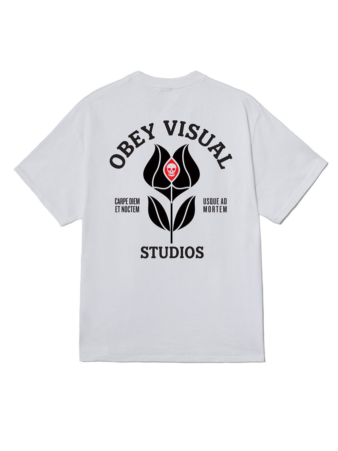 Obey Visual Studios Flower T-Shirt Summer 2026 | WHITE (WHT)