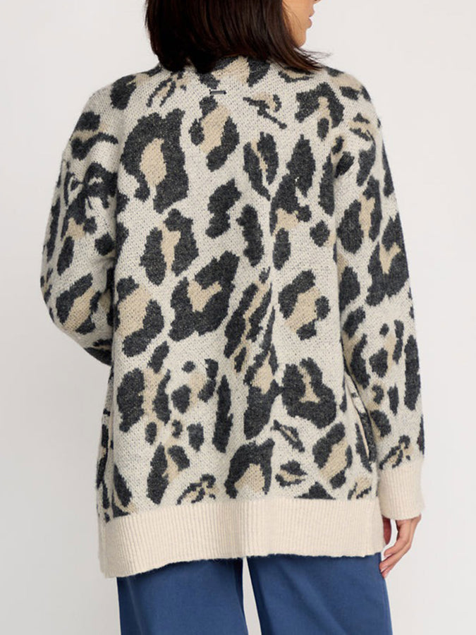 Volcom Wylding Out Cardigan Sweater Holiday 2025 | ANIMAL PRINT (ANM)