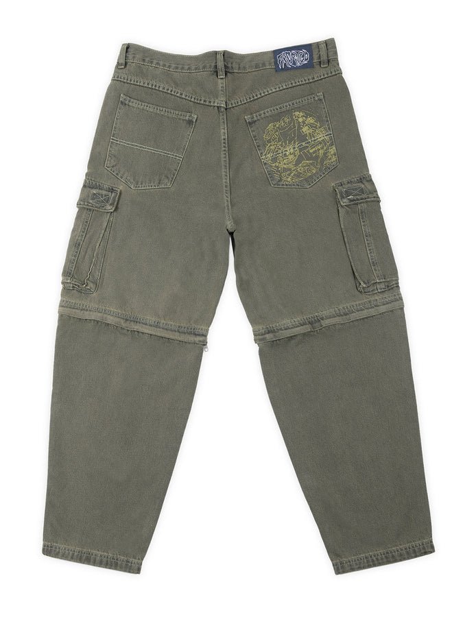 Frosted Cargo Transformer Jeans Spring 2026 | CHILL GREEN