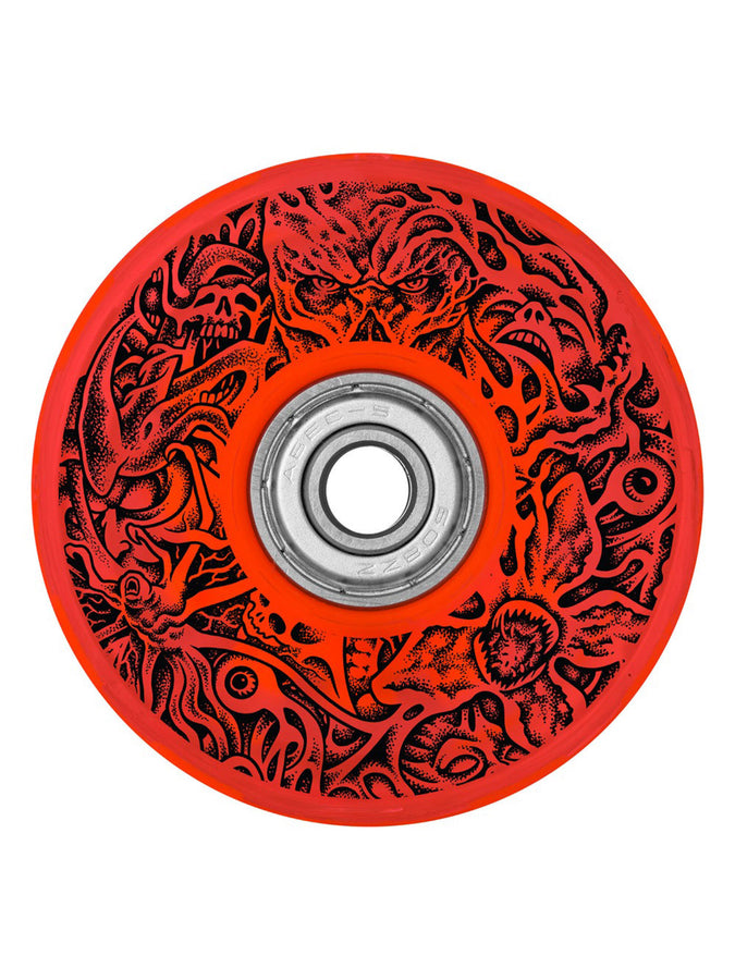 Slime Balls x Stranger Things Hellfire Club Light Ups Og Slime Red Skateboard Wheels | RED