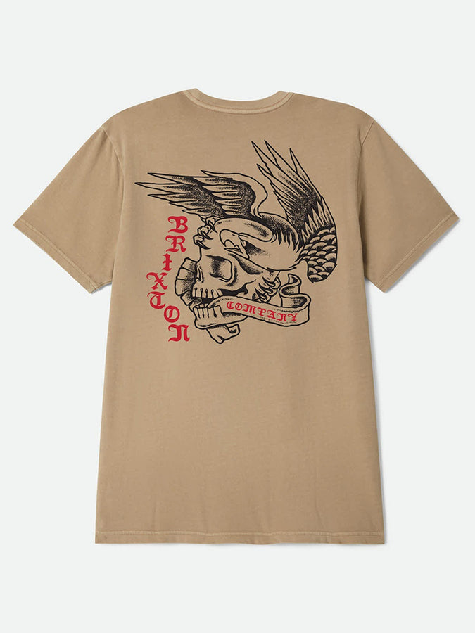 Brixton Wolcott T-Shirt Summer 2026 | TIMELESS TAUPE WORN WASH