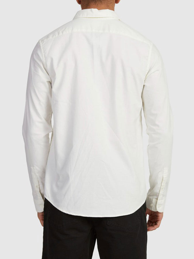 Rvca That'll Do Stretch Lavender Long Sleeve Shirt Spring 2026 | WHITE (WHT)