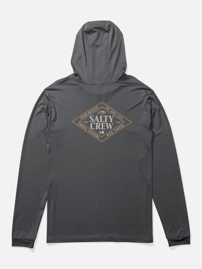 Salty Crew Iconic Hood Rashguard Summer 2026 | CHARCOAL