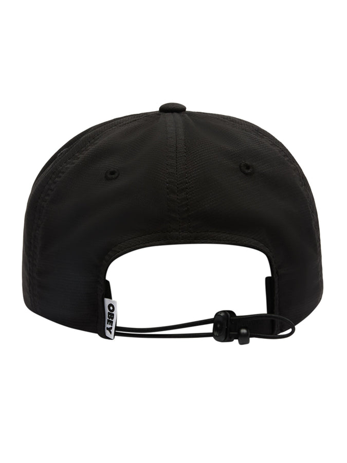 Obey Stride 5 Panel Strapback Hat | BLACK (BLK)
