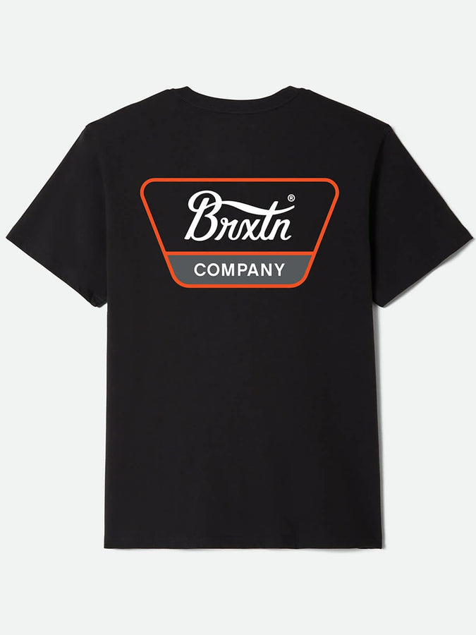 Brixton Linwood T-Shirt Summer 2026 | BLACK/WHITE/CLASSIC ORANGE