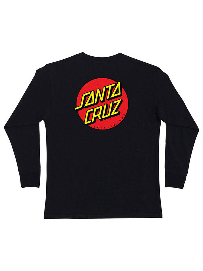 Santa Cruz Classic Dot Long Sleeve T-Shirt Fall 2026 | BLACK