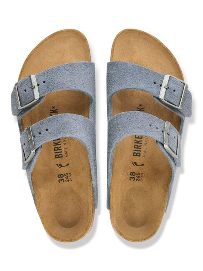Birkenstock Arizona Suede R Stone Blue Sandals Fall 2026 | STONE BLUE