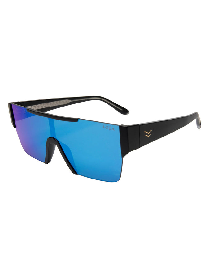 I-Sea Halo Sunglasses |BLACK/BLUE MIRROR