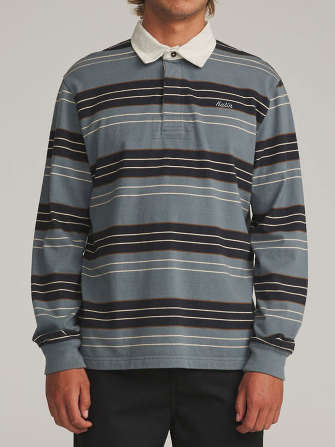 Katin Greg Rugby Long Sleeve Polo Fall 2026 | STORM BLUE