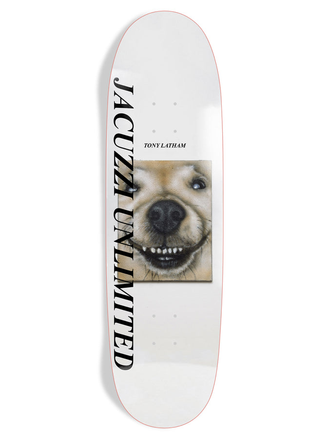 Jacuzzi Ex7 Latham Smooshed 8.5’’ Skateboard Deck | WHITE